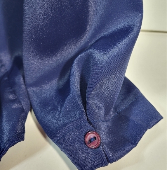 Embelm Blue Blouse - Picture 2 of 7